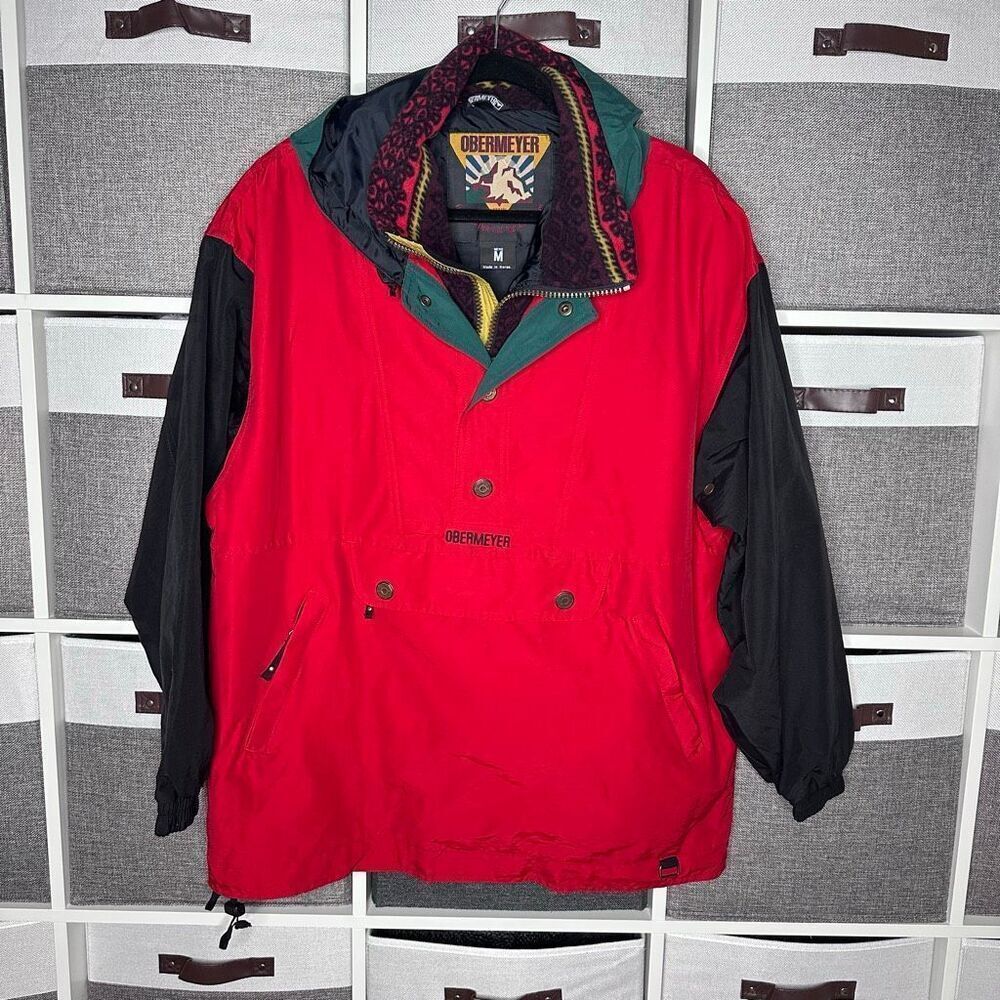 OBERMEYER Vintage SKIWEAR PULLOVER JACKET Men’s Size Medium